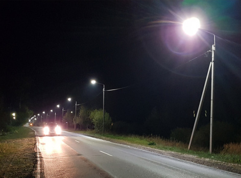 Освещение дороги д. Мильна, Владимирская область